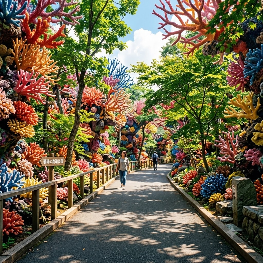 珊瑚礁の森