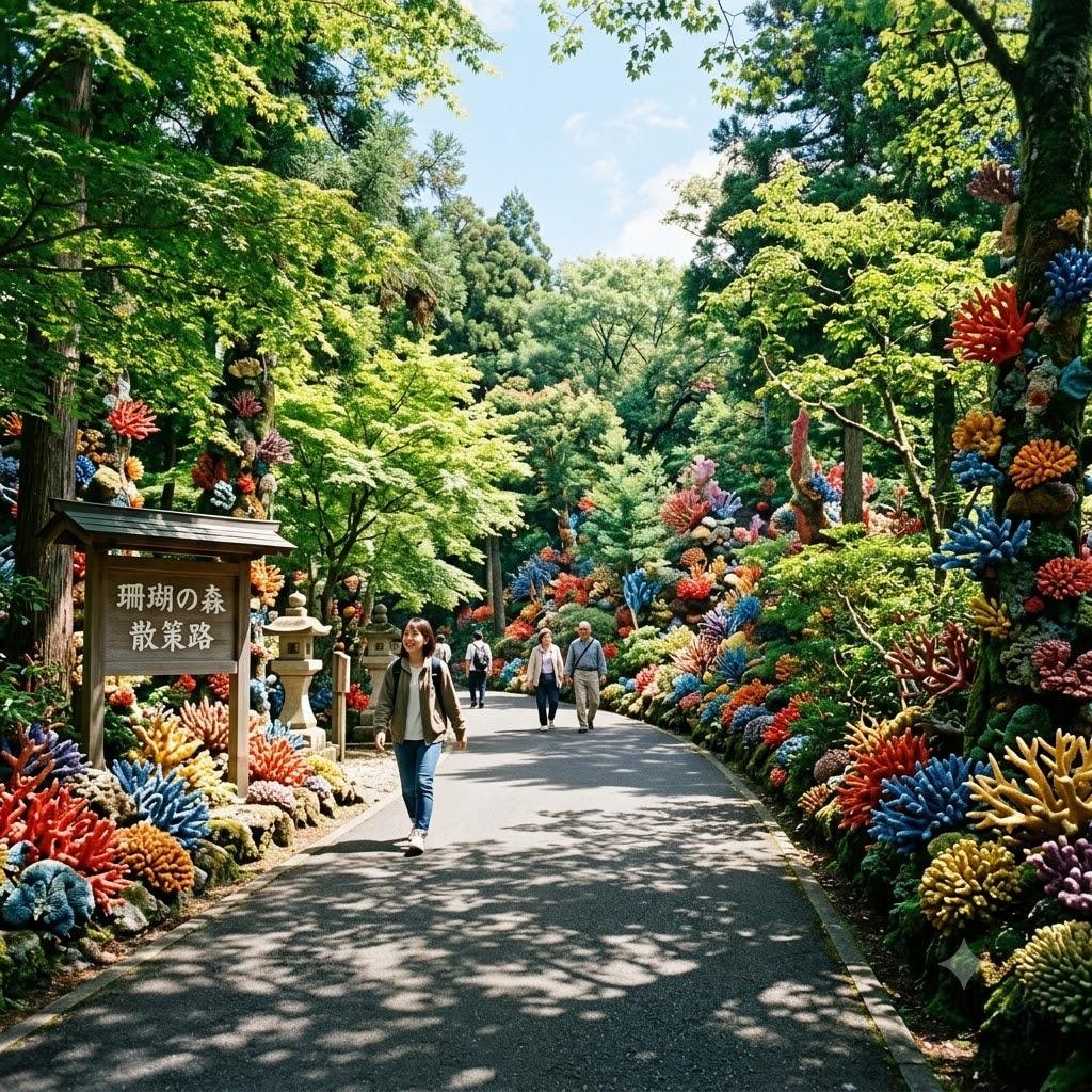 珊瑚礁の森