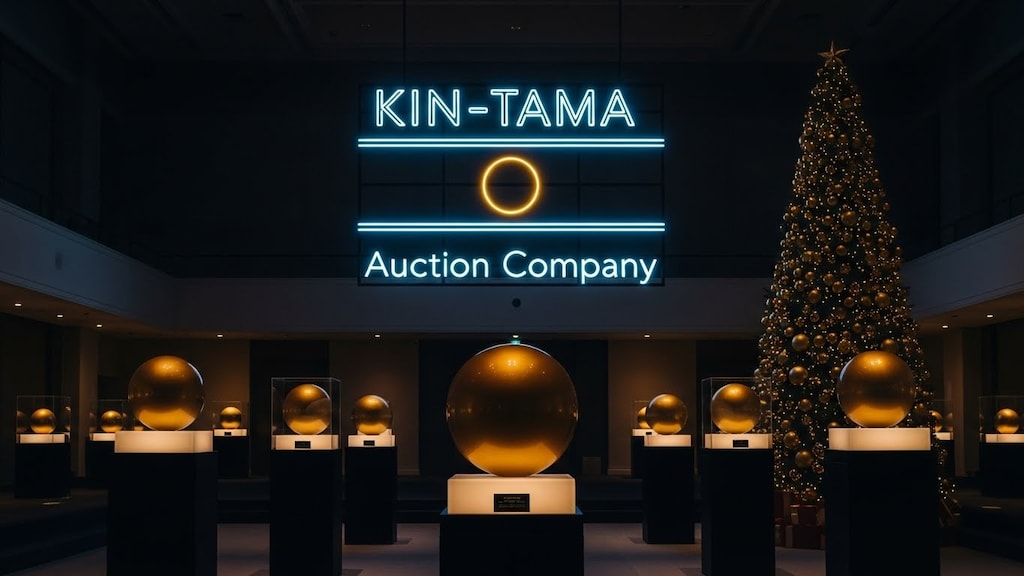 クリスマス仕様のキンタマオークション会場