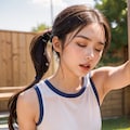 チアガール　コーチと本番の練習 3枚目