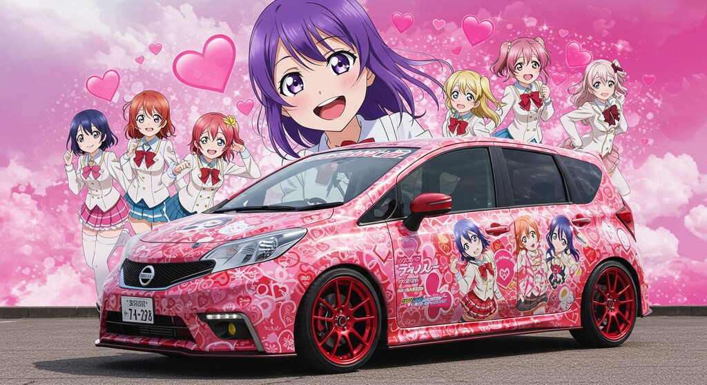 アニメキャラ痛車ノート