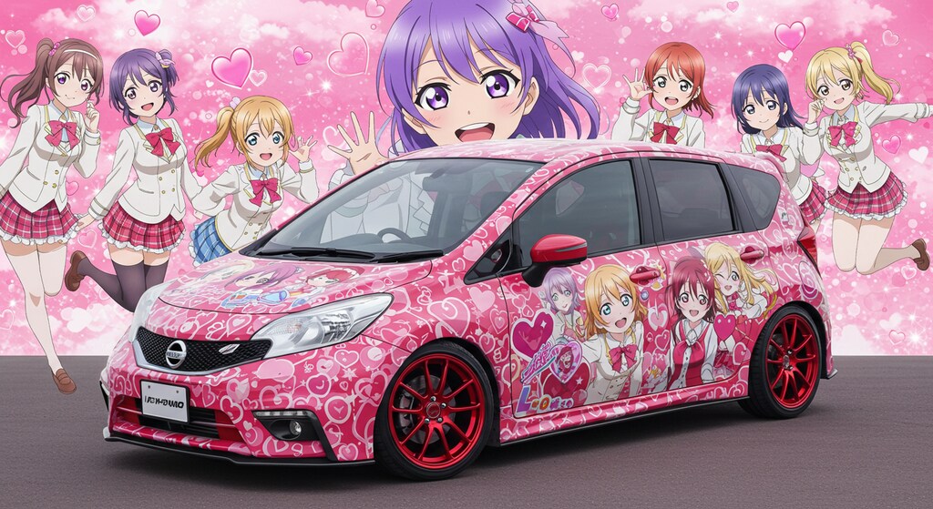 アニメキャラ痛車ノート