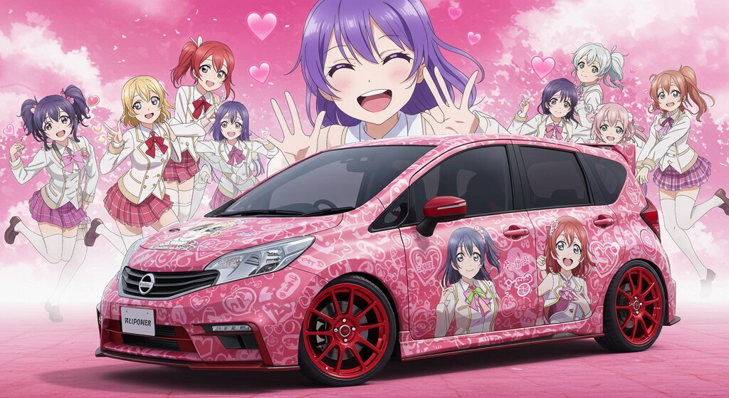 アニメキャラ痛車ノート