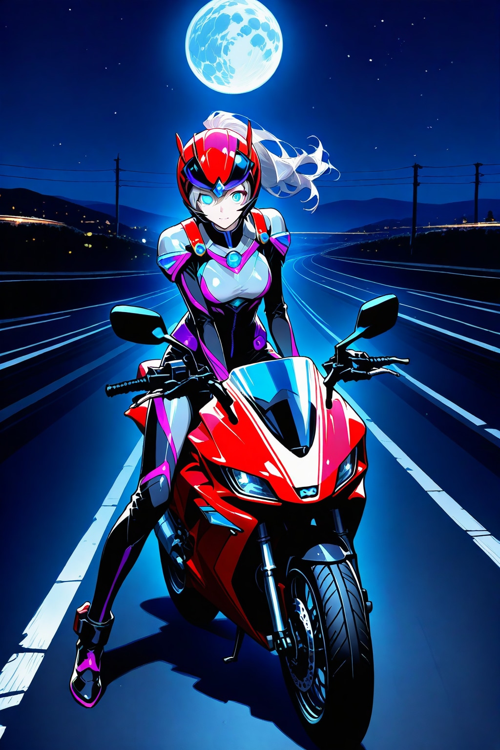 深夜のツーリング | の人気AIイラスト・グラビア