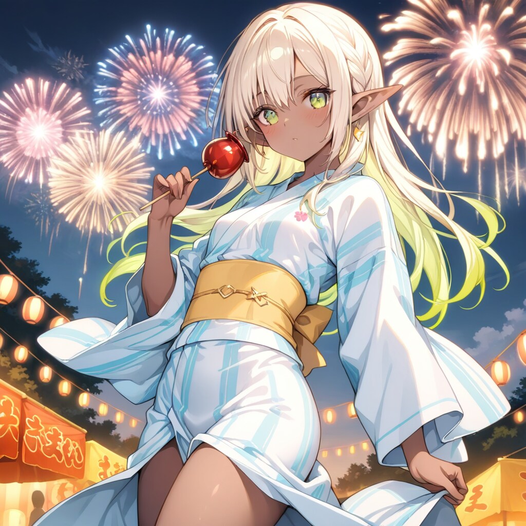 ダークエルフちゃん林檎飴