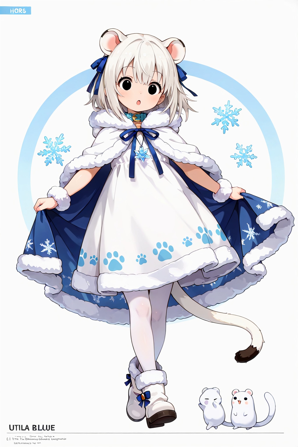 オコジョさん（冬毛）