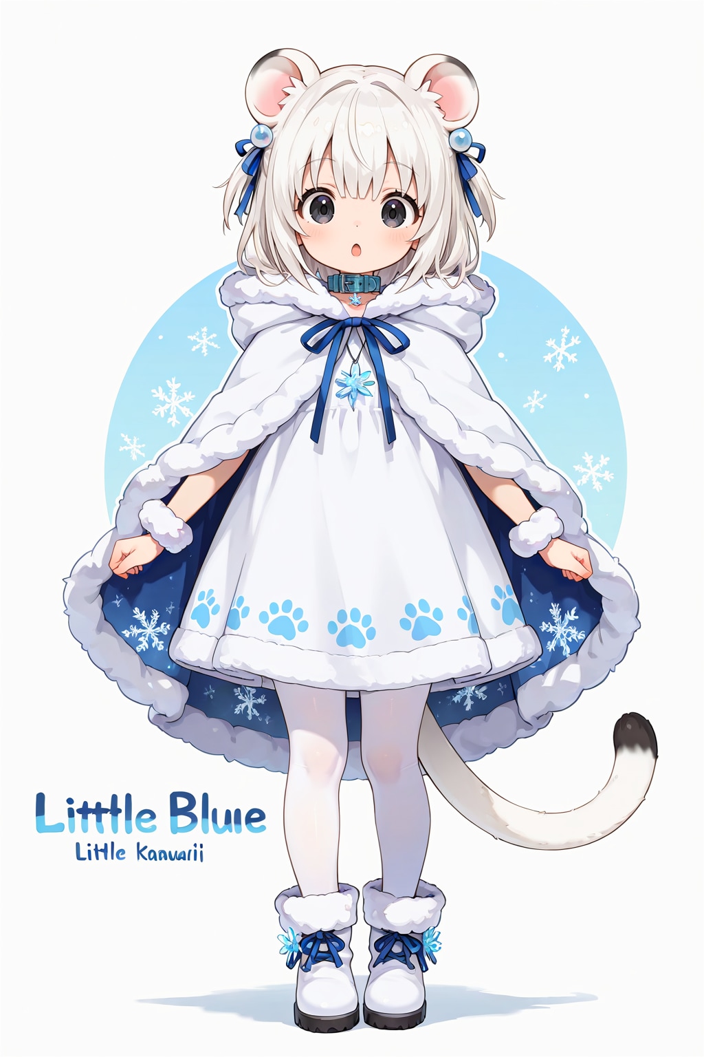 オコジョさん（冬毛）