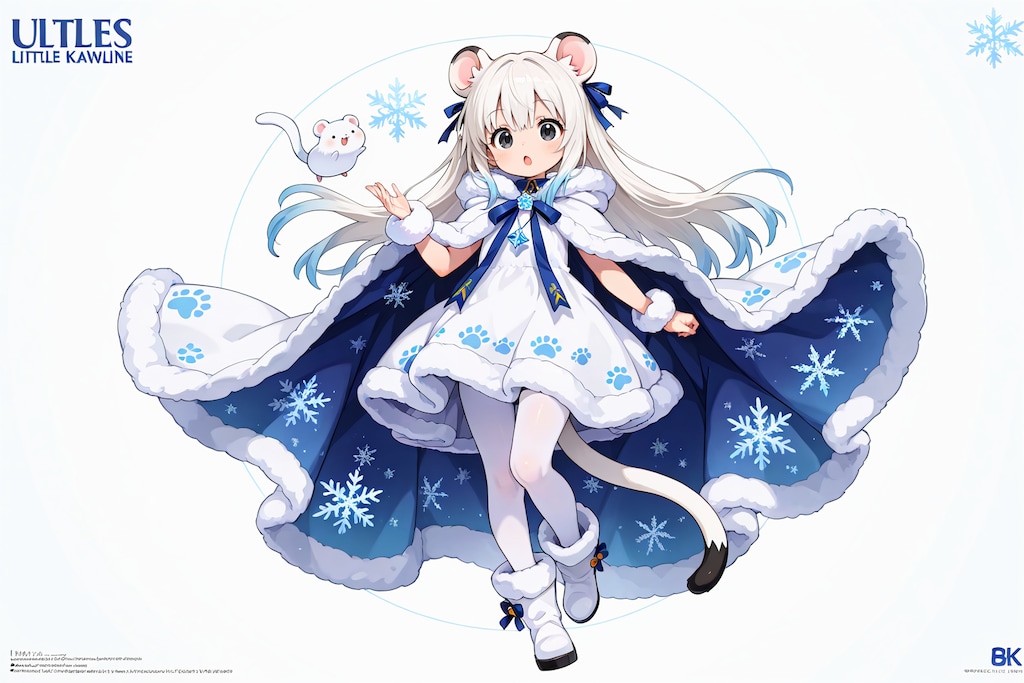 オコジョさん（冬毛）