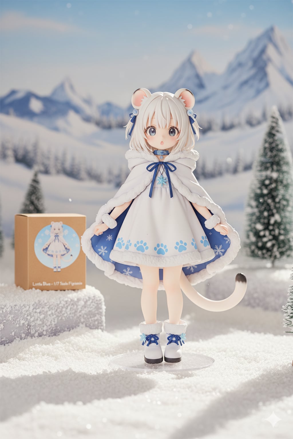 オコジョさん（冬毛）