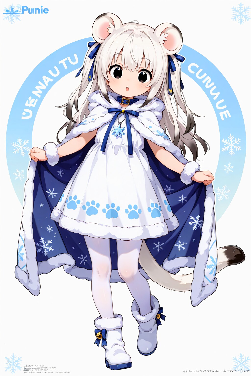 オコジョさん（冬毛） | の人気AIイラスト・グラビア