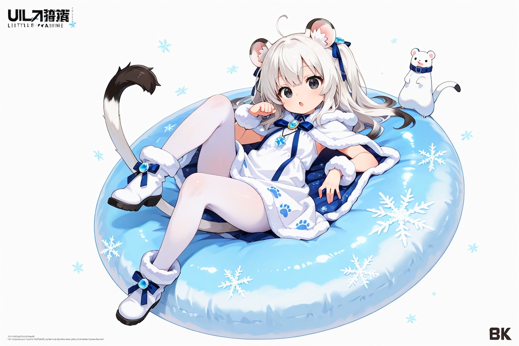 オコジョさん（冬毛）