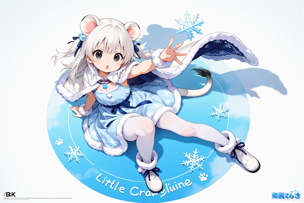 オコジョさん（冬毛）