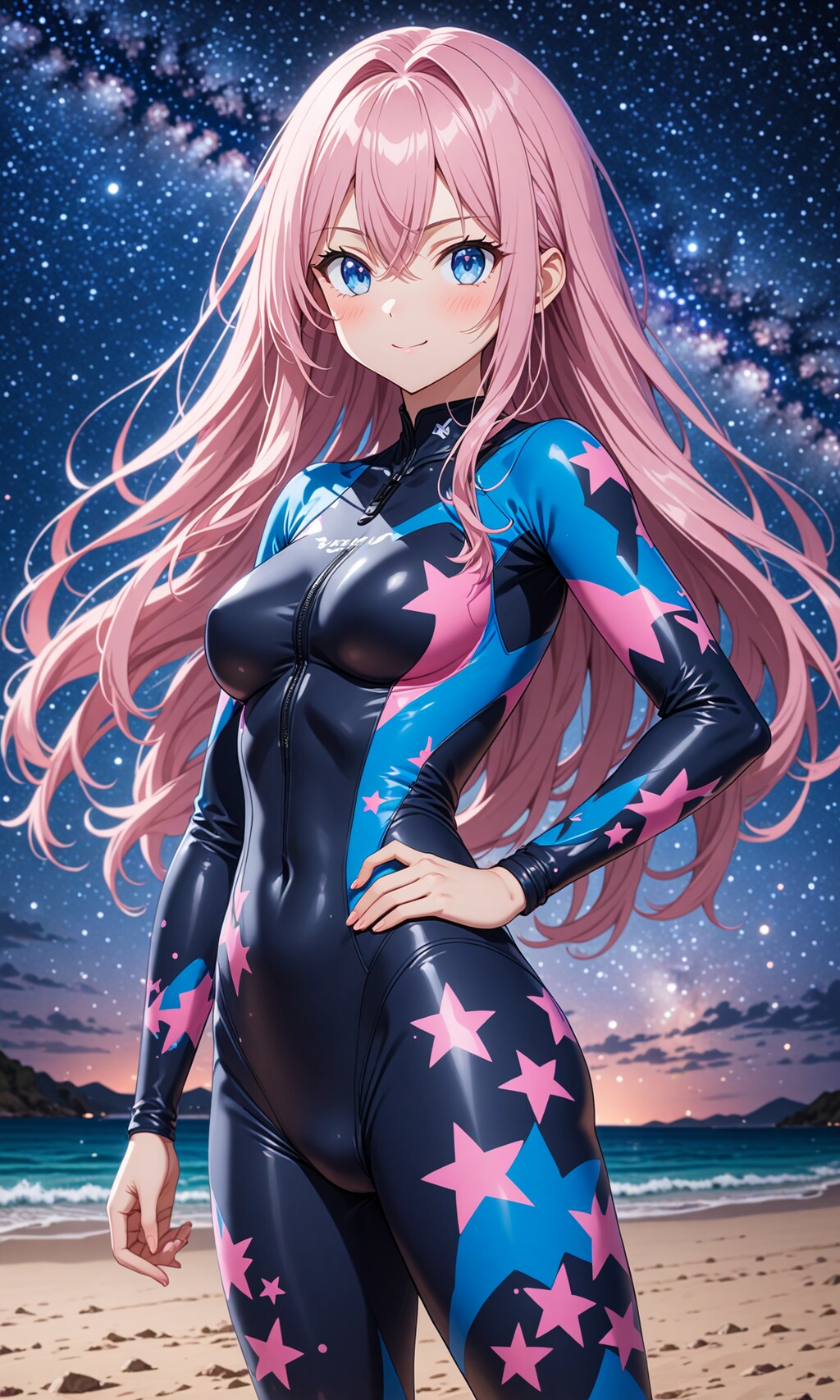 星柄ラッシュガード