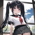 女の娘♪　ミニスカ制服JK 黒髪ツインテール♡ 2（12枚） 6枚目
