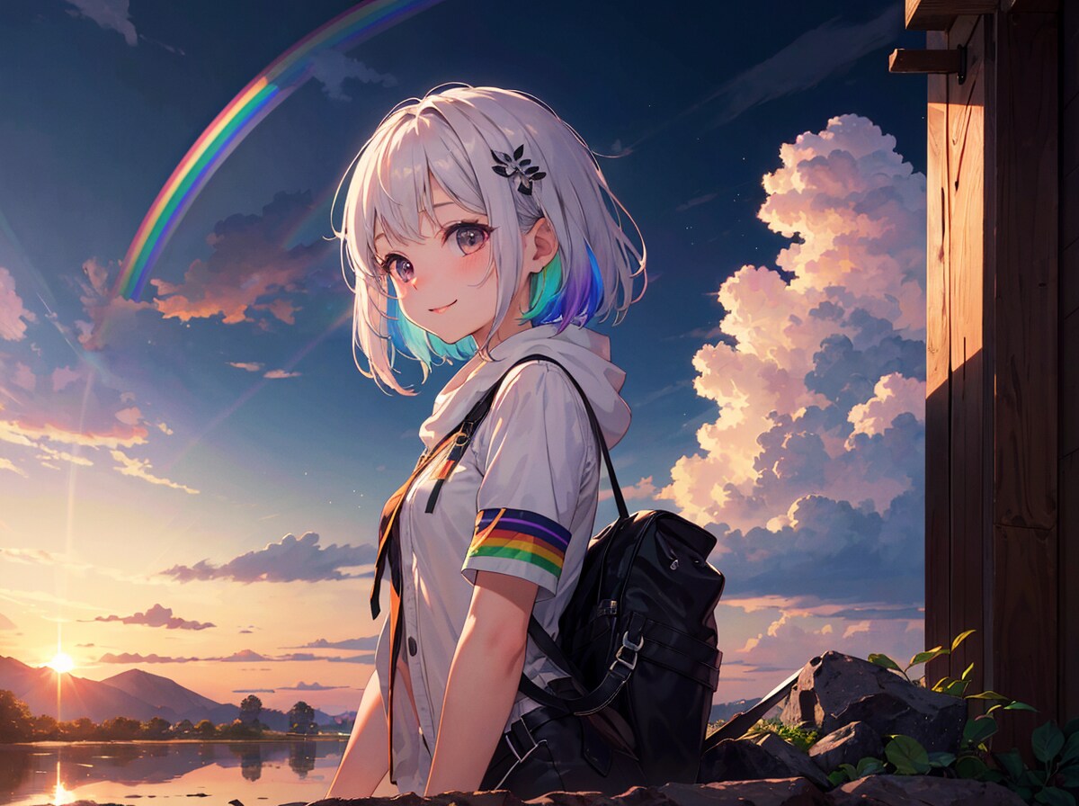 夕立の後
