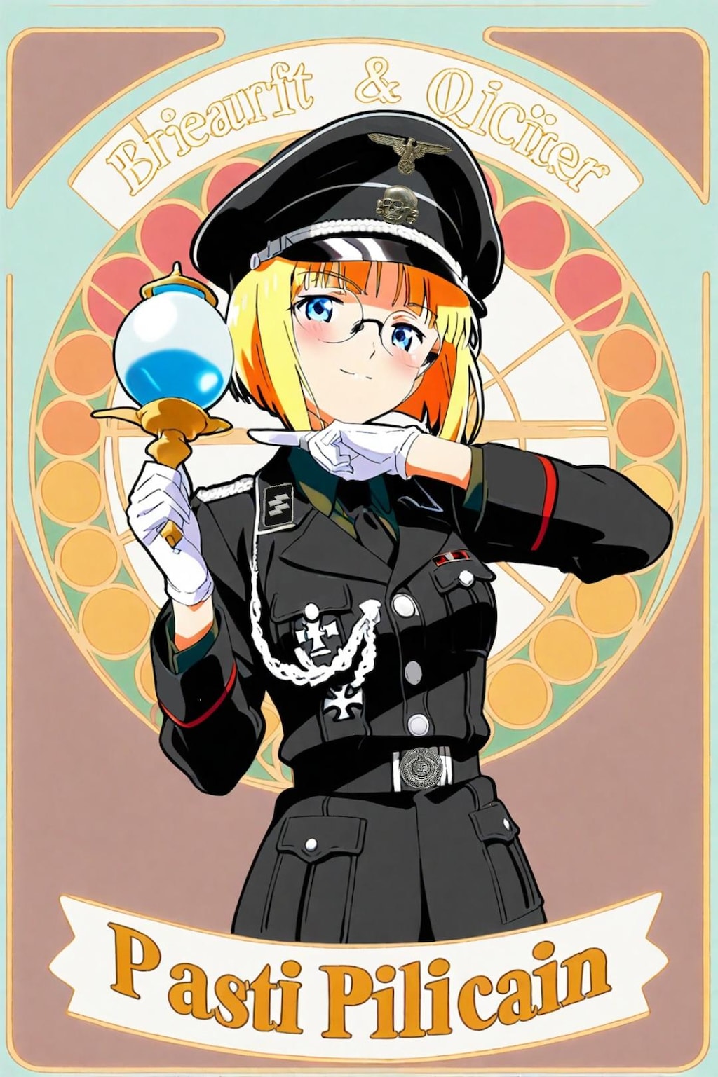 おかっぱSS(ミュシャ風)