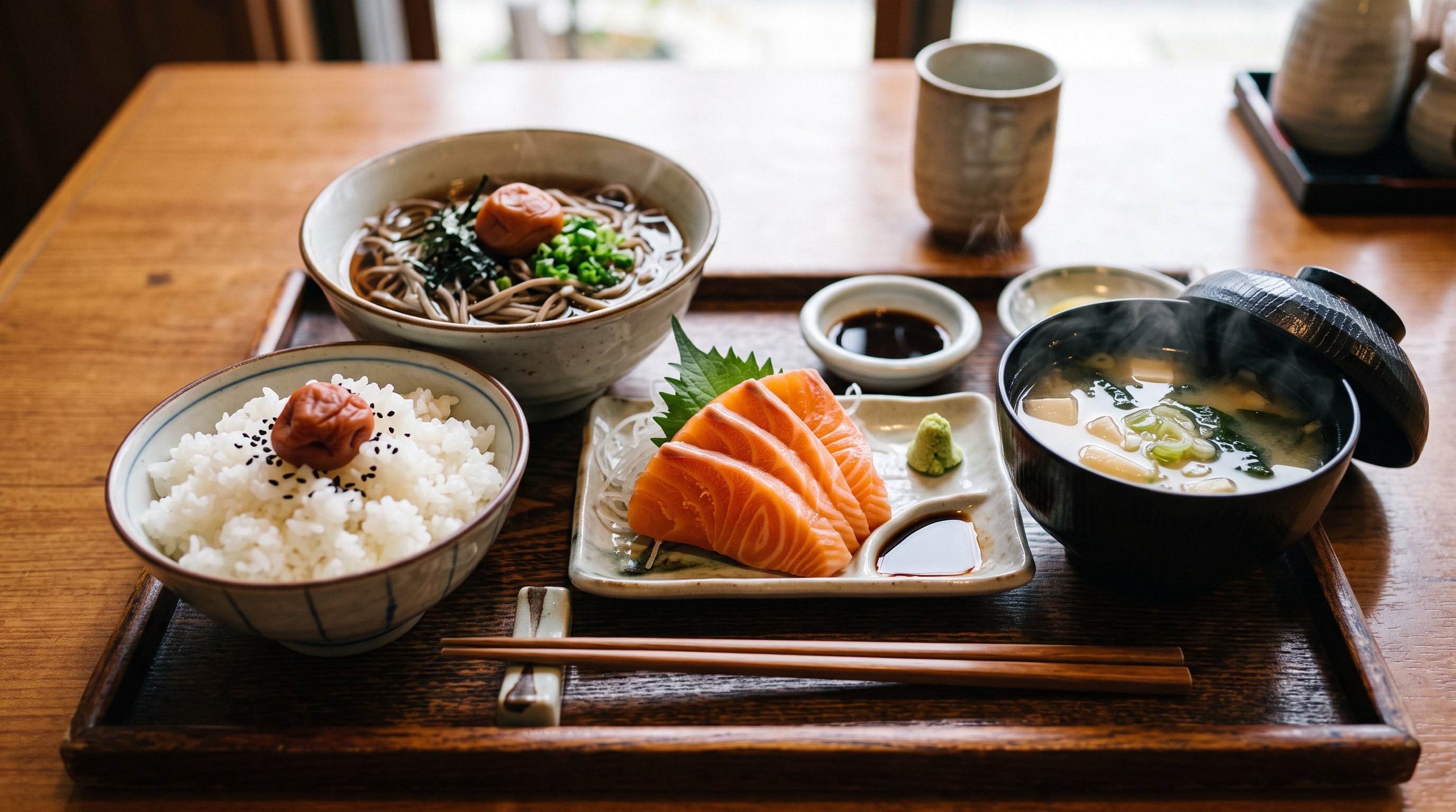 摩訶不思議食堂のサーモン刺身膳 | の人気AIイラスト・グラビア
