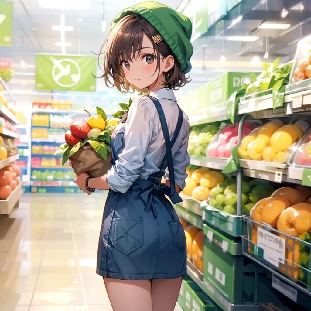 スーパーで買い物