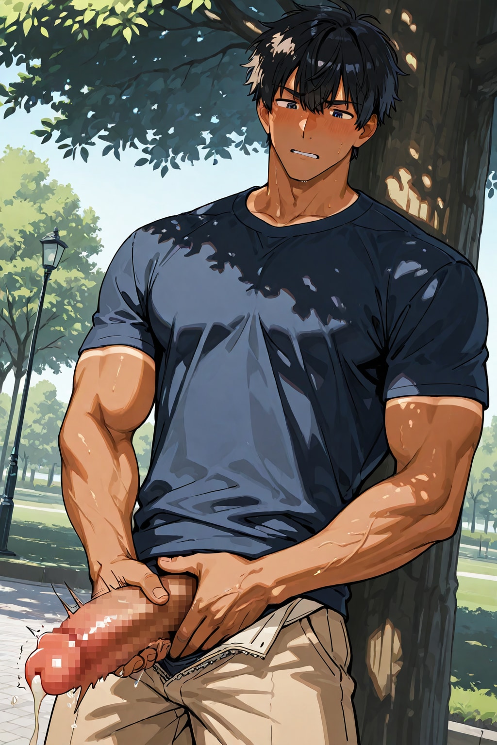 公園での射精