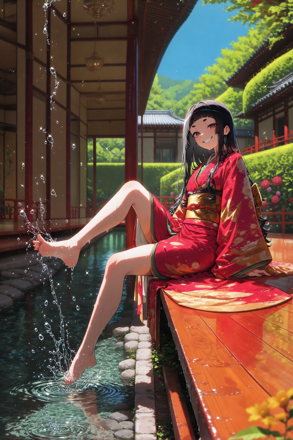 #姫カット麻呂眉ぱっつん娘