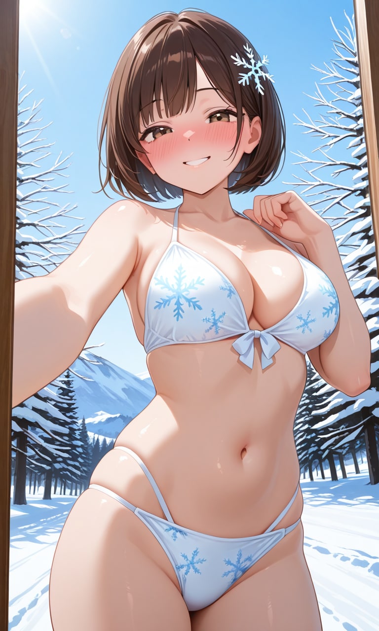 自撮りちゃん　～冬水着にチャレンジ～
