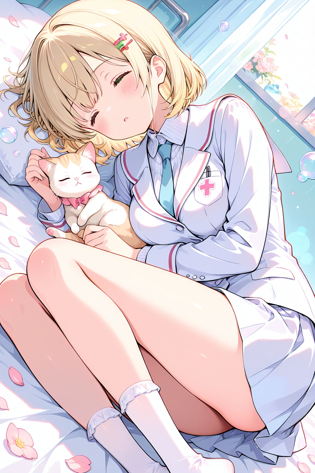 保健室でスヤ～～～💤