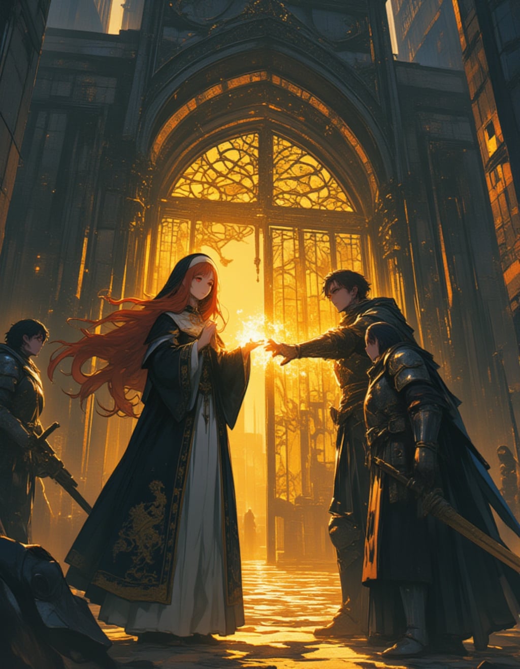 【サレンディアナ】門前の奇跡――赤髪の修道女と癒しの光