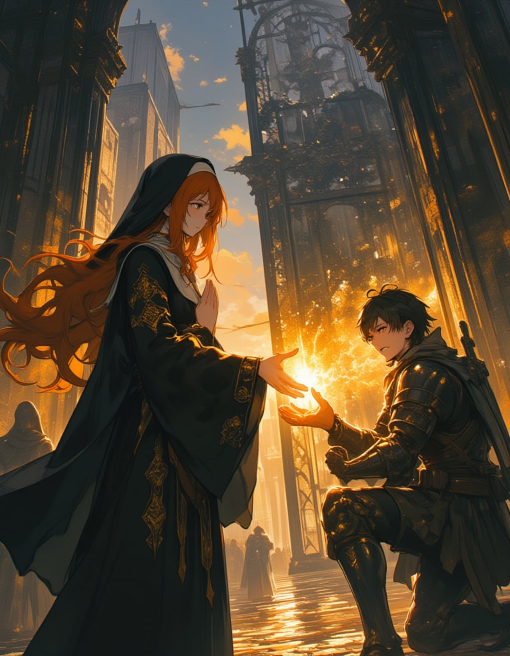 【サレンディアナ】門前の奇跡――赤髪の修道女と癒しの光