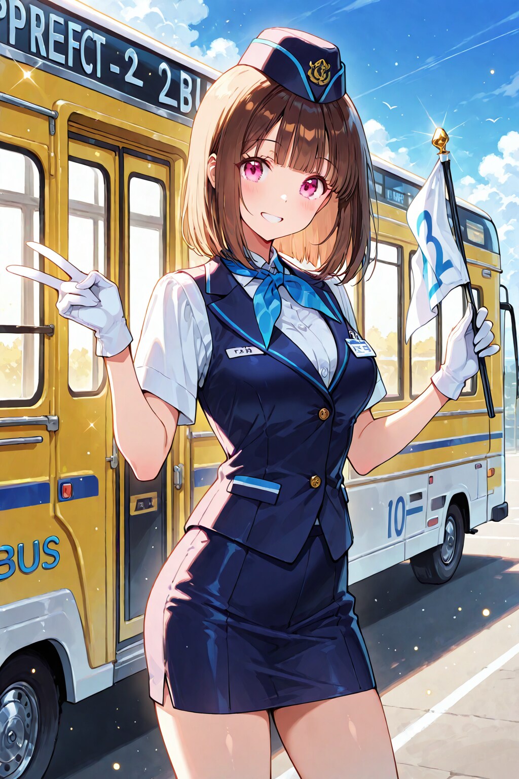 バスガイドの本間架純