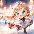 アイススケートをする茉莉花ちゃん 2枚目