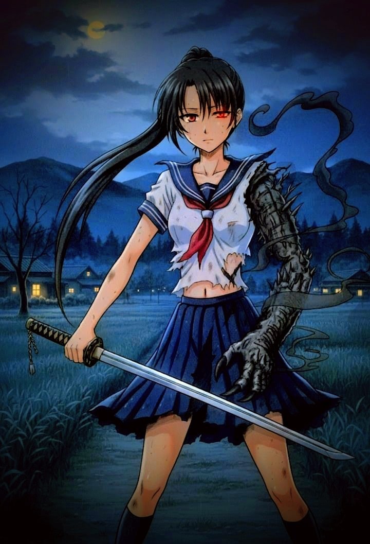 月光と闇を纏う獣化する娘👁🦉🚨