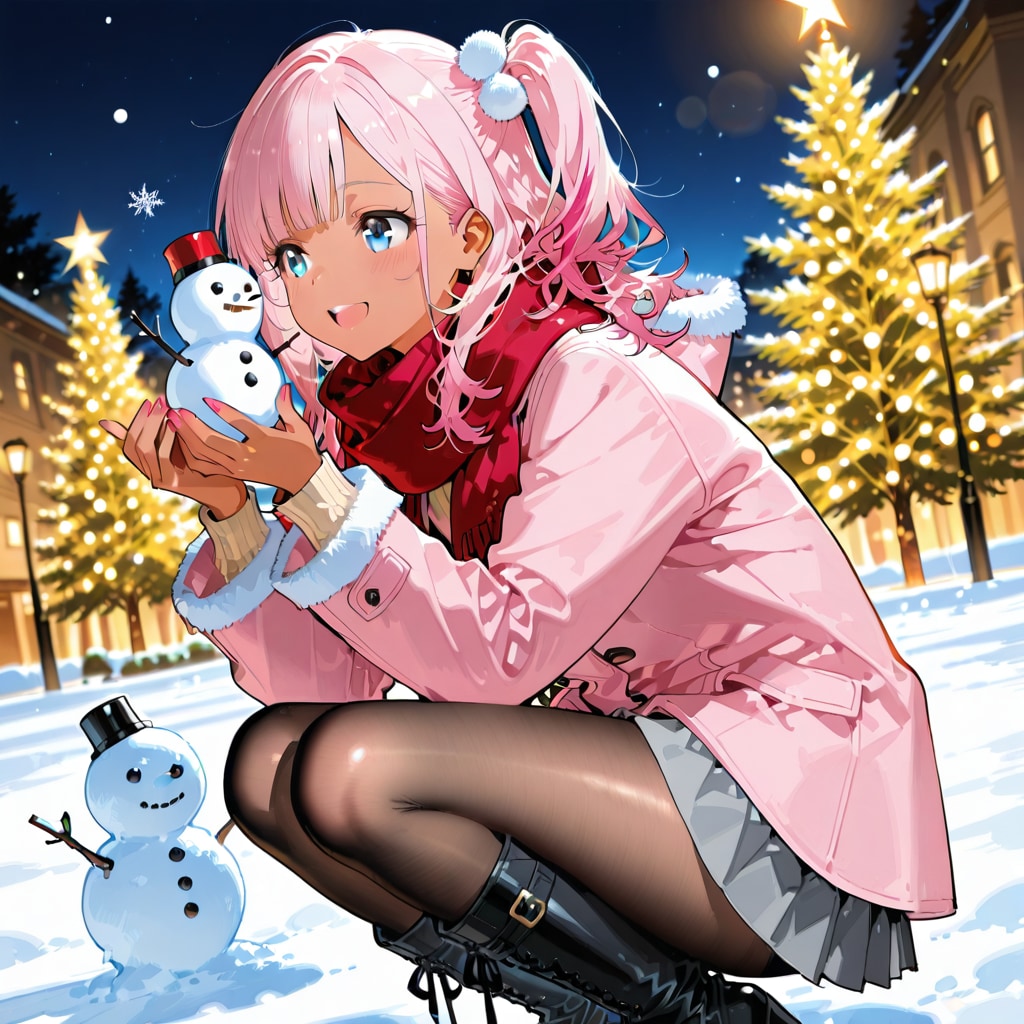 冬の公園 | の人気AIイラスト・グラビア