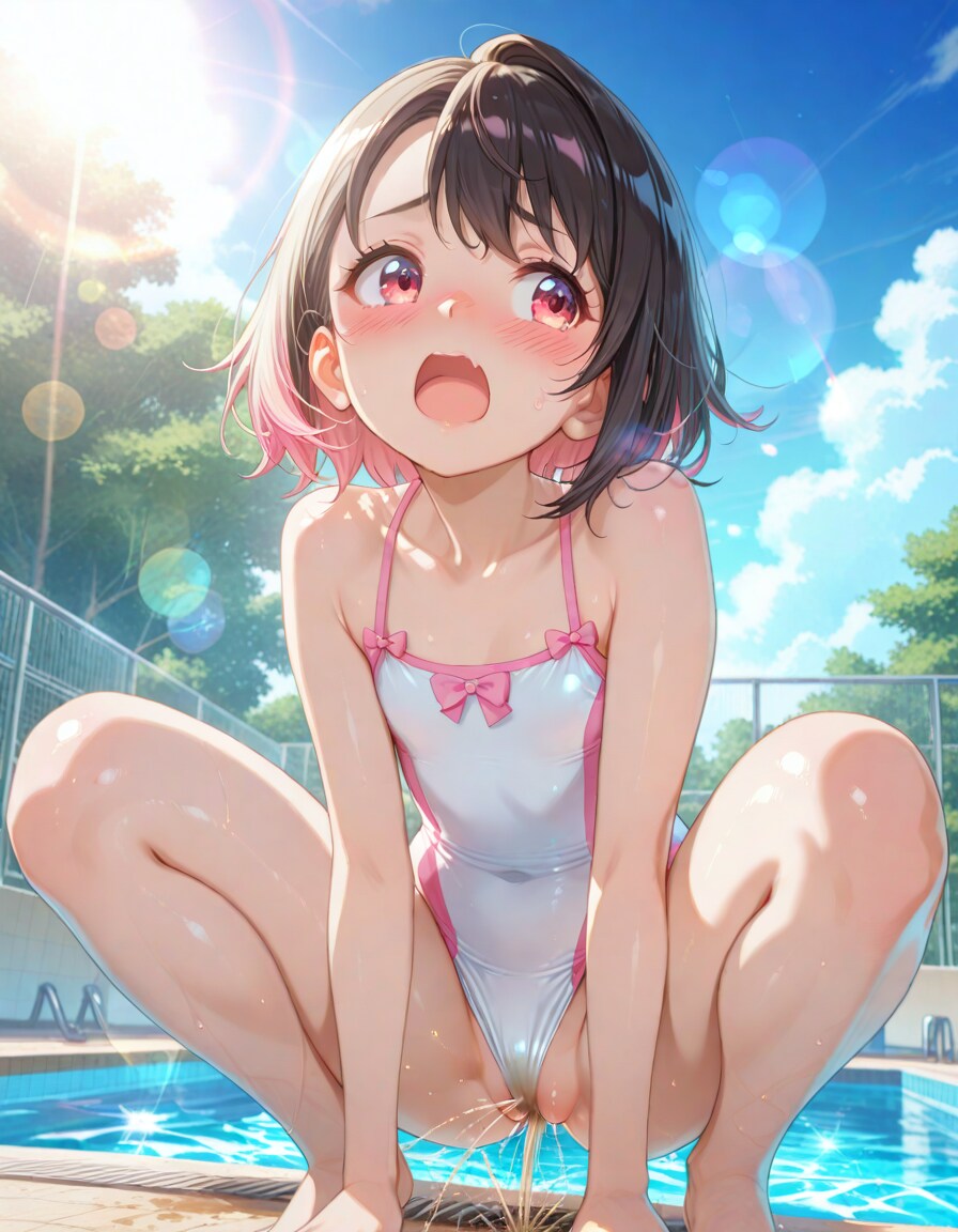プールだからいいよね？