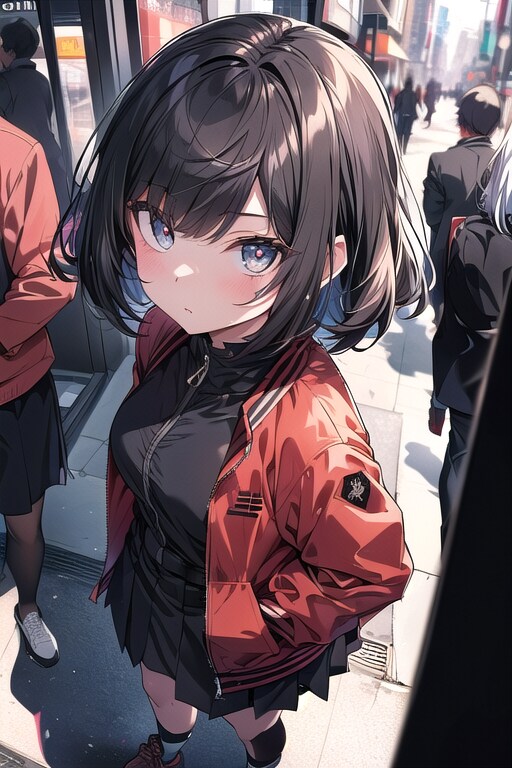 雑踏見下ろし