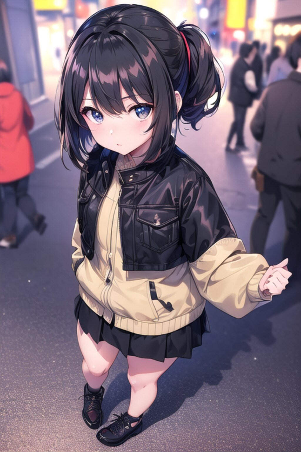 雑踏見下ろし
