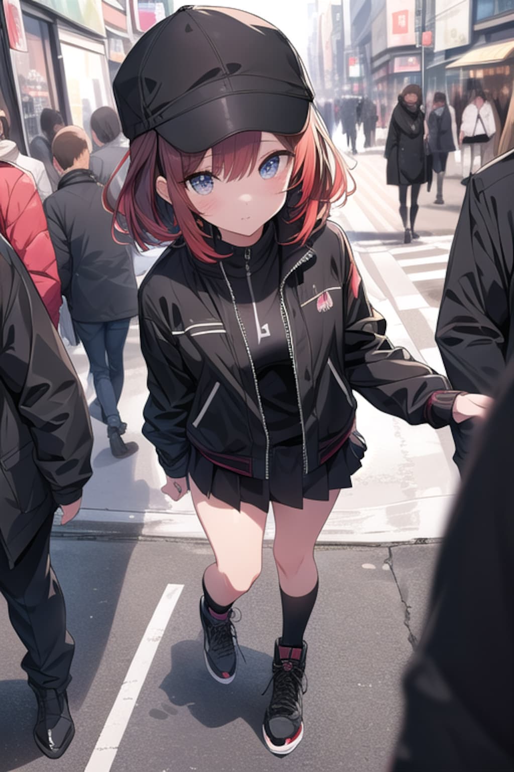 雑踏見下ろし