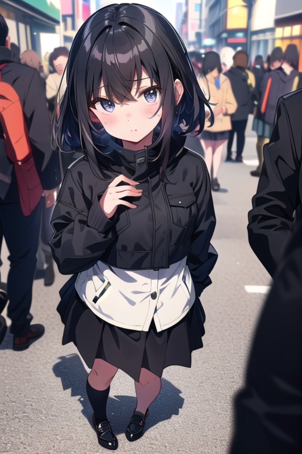 雑踏見下ろし