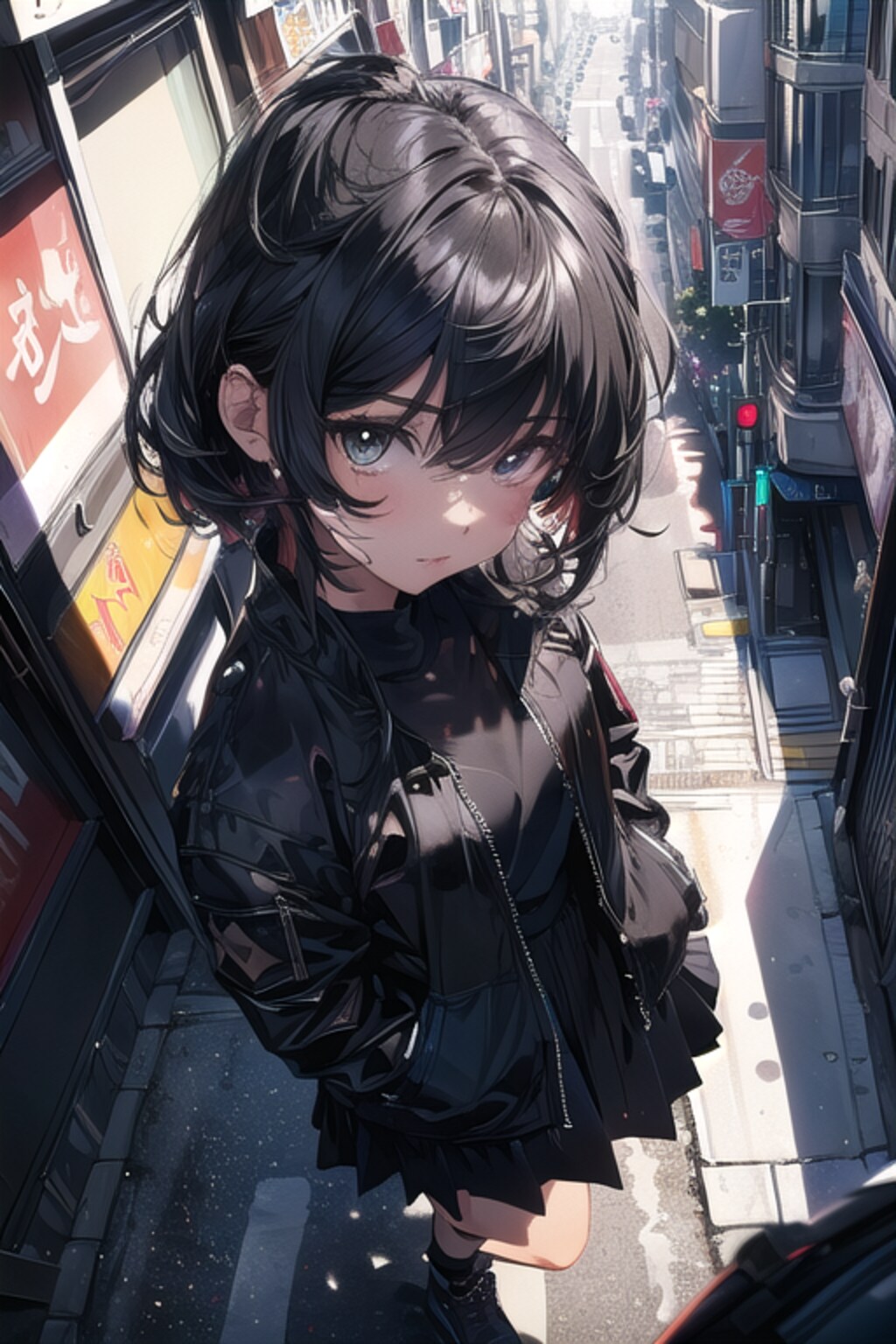 雑踏見下ろし
