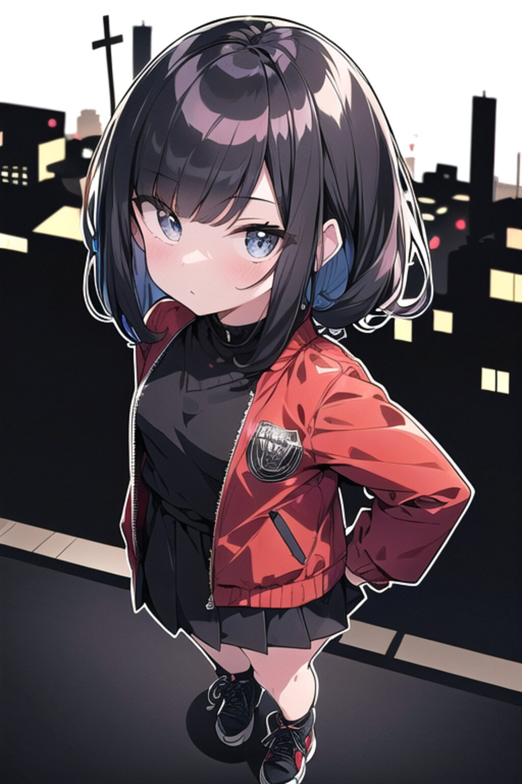 雑踏見下ろし