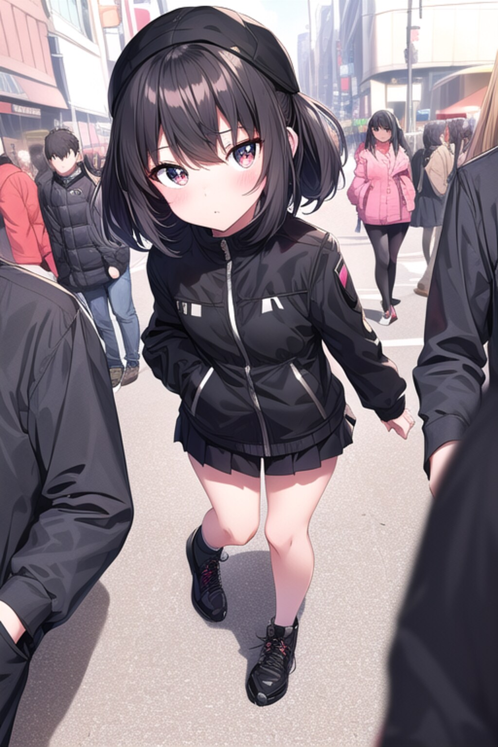 雑踏見下ろし