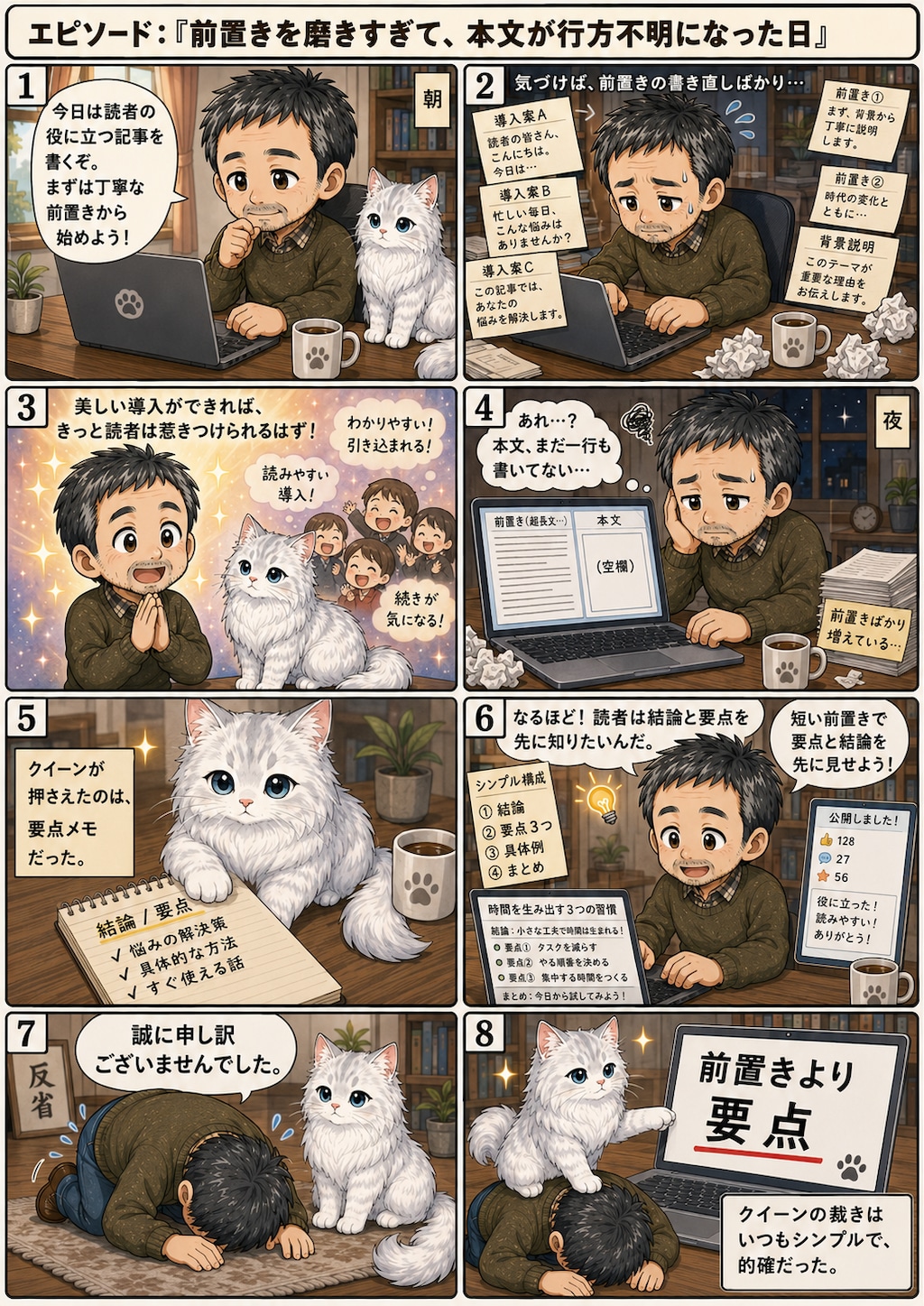 猫漫画コンテンツ6シリーズ 猫漫画6シリーズを投稿しています。  サイベリアンのクィーン 小さないたずら、最高のごほうび。  ちびキャラ ベビークイーン おてては濡らしたくないの  クイーンと無職のお