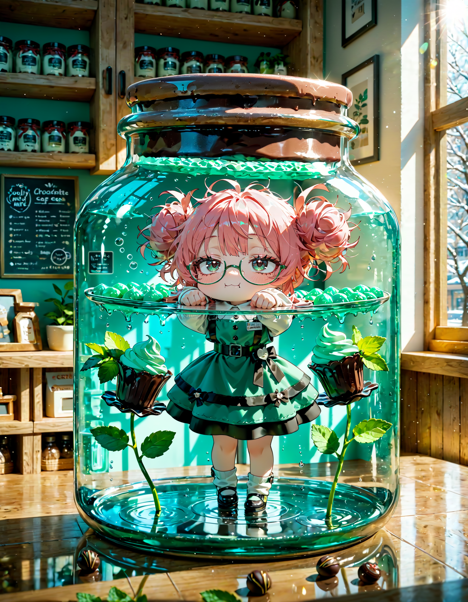 今日は何の日？　チョコミントの日 | の人気AIイラスト・グラビア