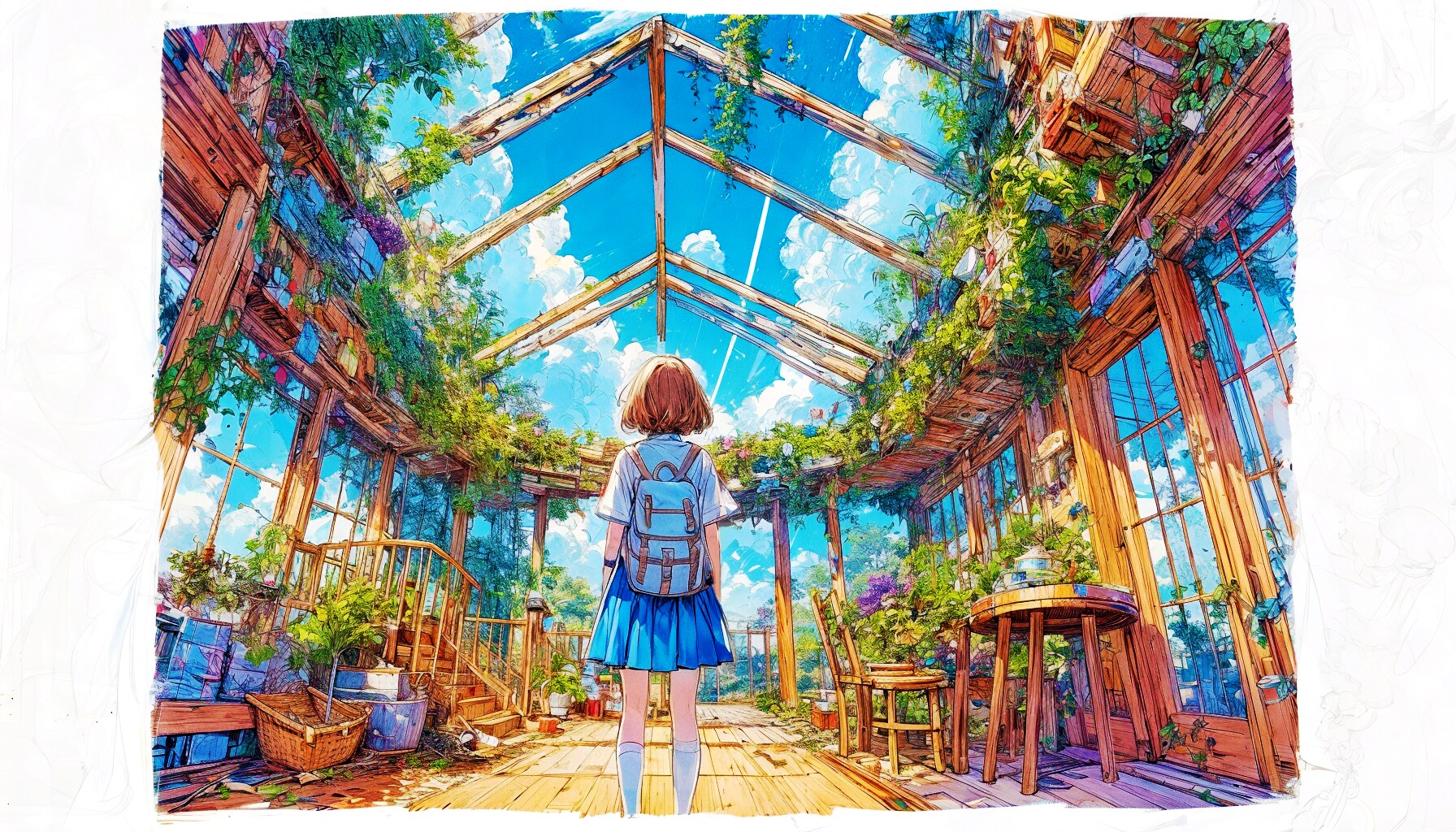 夏空と少女54 | の人気AIイラスト・グラビア