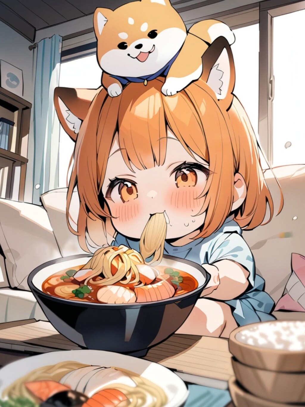 育ち盛りのオレンジ髪ちゃん