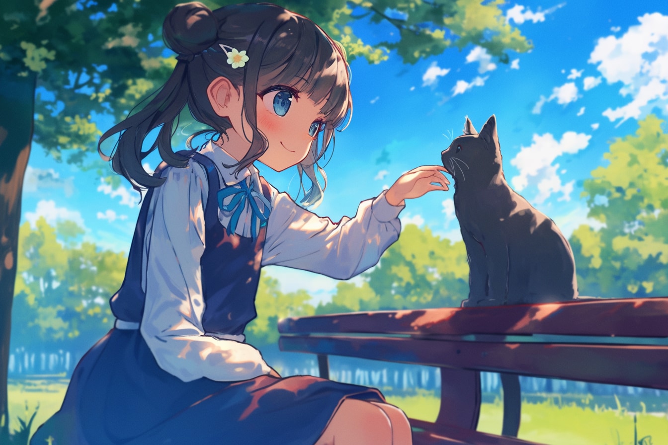 猫🐈とおだんごちゃん🍡✨130 | の人気AIイラスト・グラビア