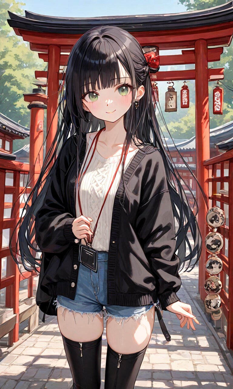 神社にお邪魔 | の人気AIイラスト・グラビア