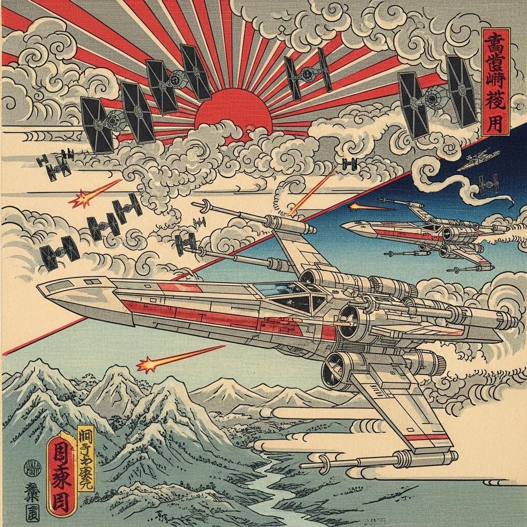 浮世絵で描くスターウォーズ