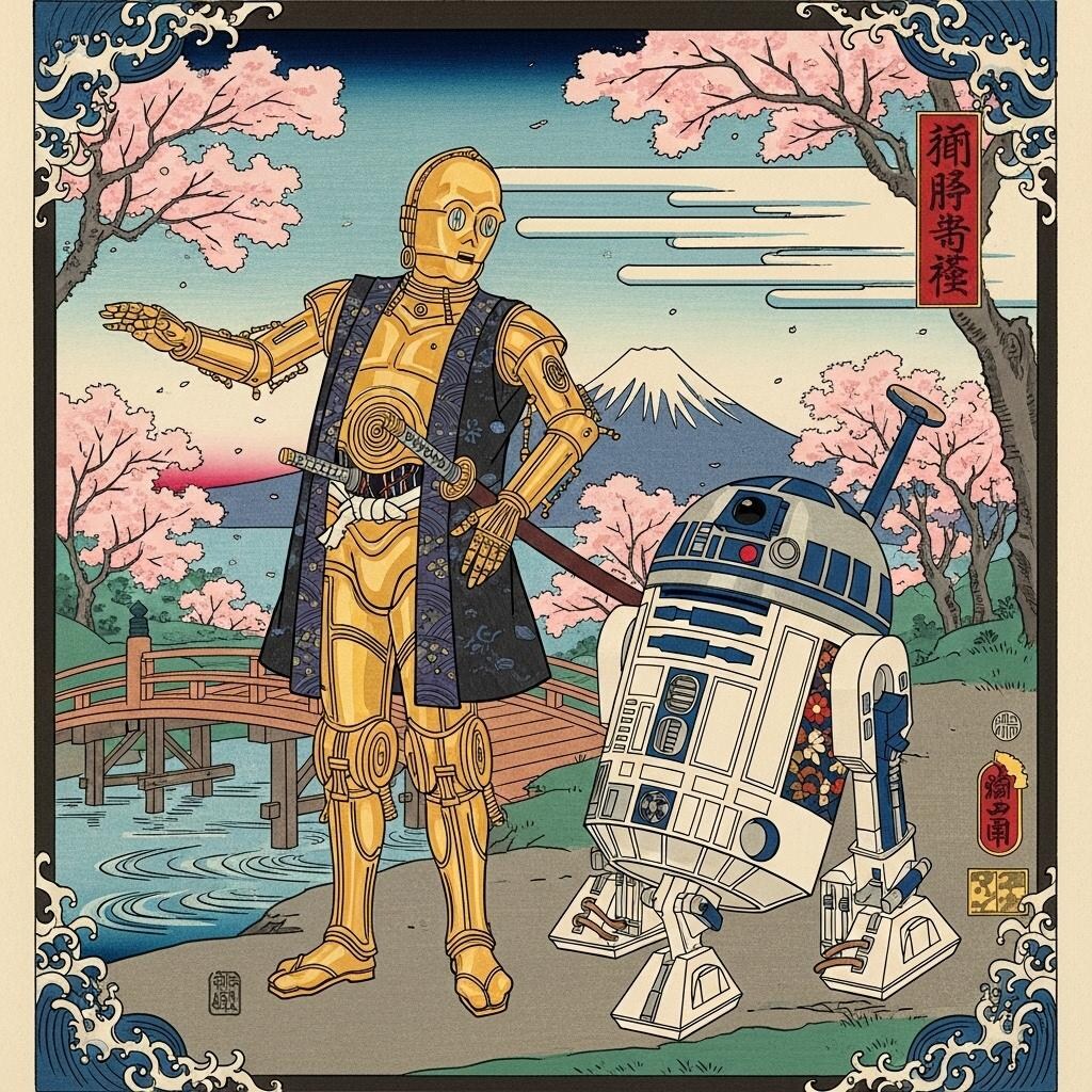 浮世絵で描くスターウォーズ