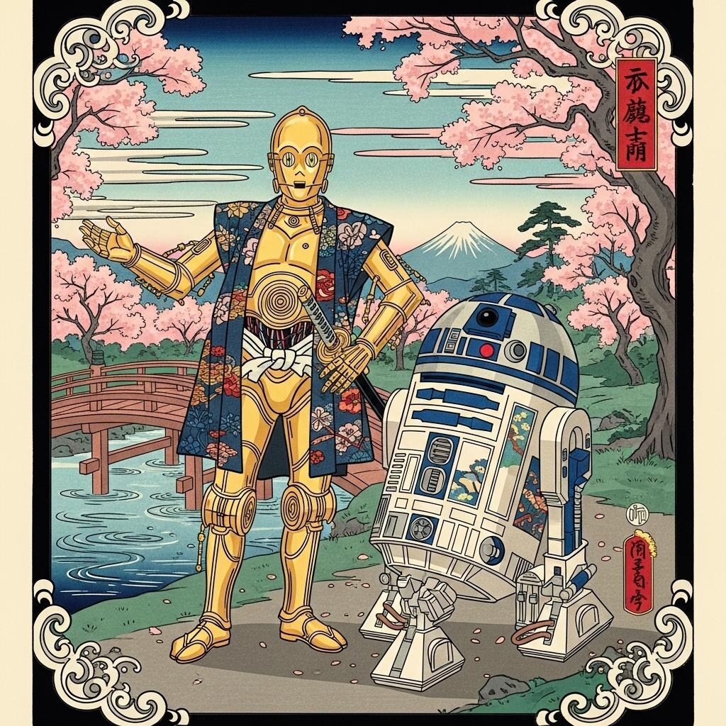 浮世絵で描くスターウォーズ