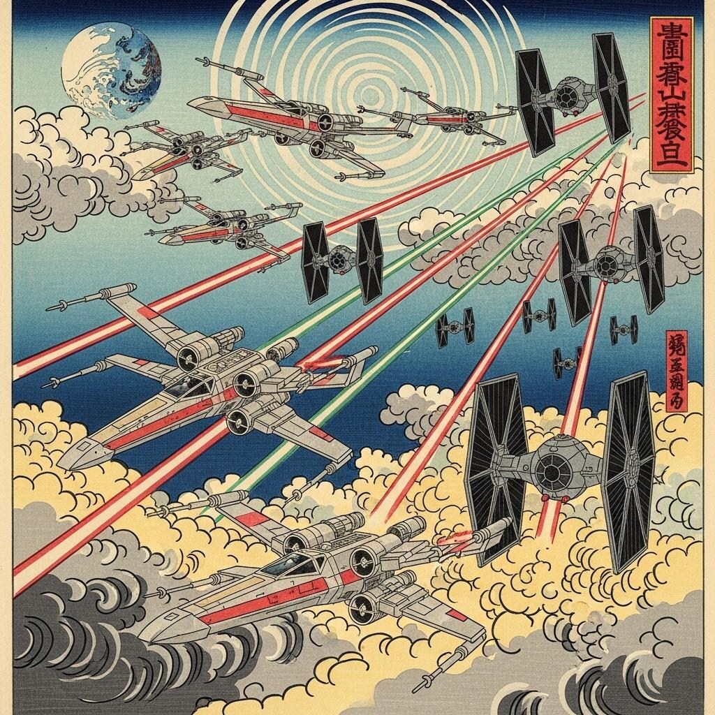 浮世絵で描くスターウォーズ